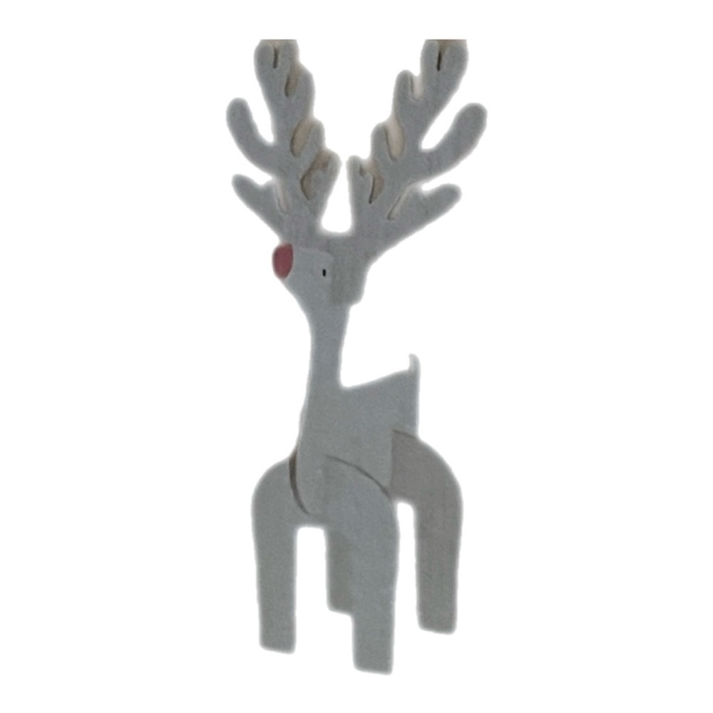 Primark White and Red Reindeer Decor